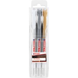 Długopisy żelowy EDDING 2185 mix kolorów 0.7mm 3szt