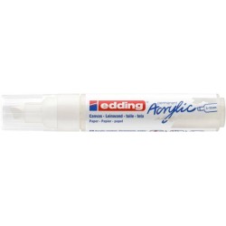 Marker akrylowy  EDDING 5000 matowa biel 5-10 mm