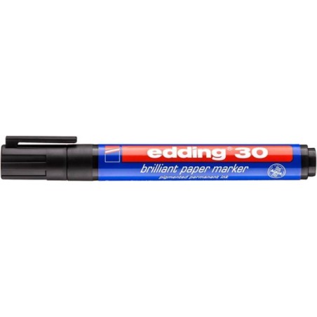 Marker do papieru EDDING 30 czarny 1.5-3mm