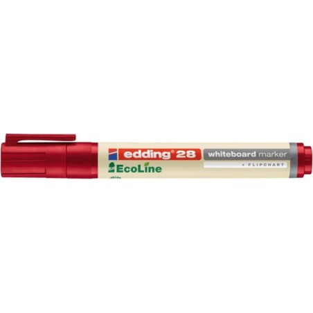 Marker suchościeralny EDDING EcoLine 28 czerwony 1.5-3 mm
