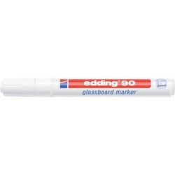 Marker do tablic szklanych EDDING 90 biały 2-3mm