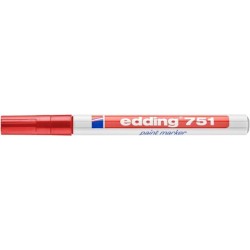 Marker olejowy EDDING 751 czerwony 1-2mm