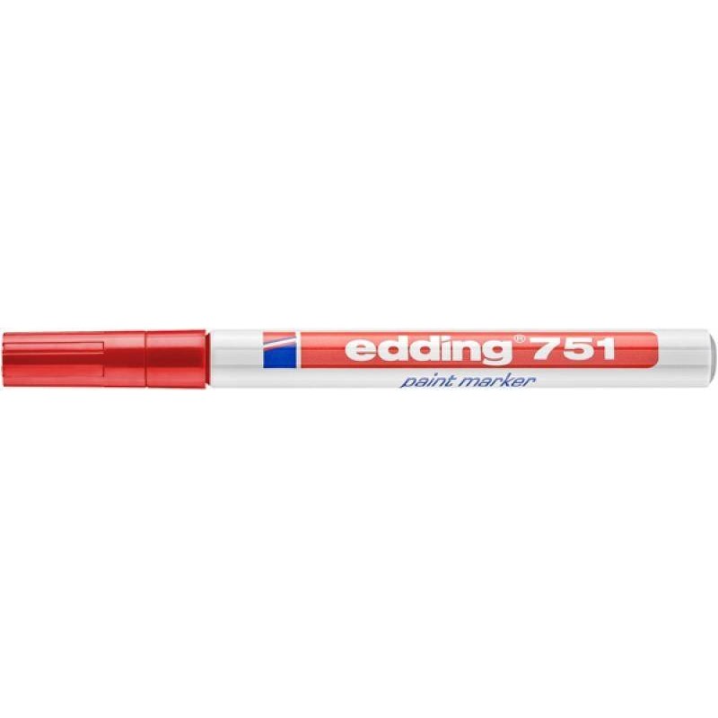 Marker olejowy EDDING 751 czerwony 1-2mm