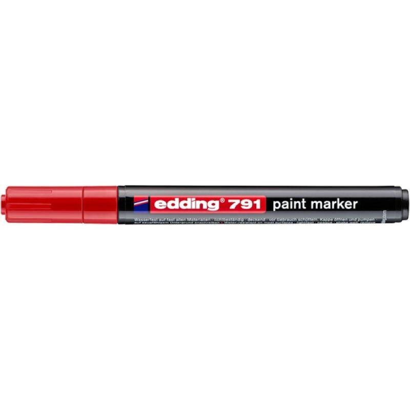 Marker olejowy EDDING 791 czerwony 1-2mm