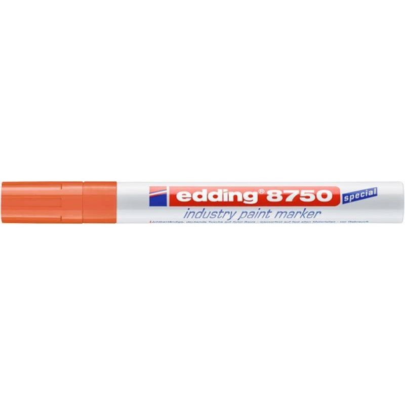 Marker olejowy EDDING przemysłowy 8750 pomarańczowy 2-4 mm