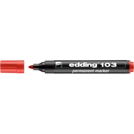 Marker permanentny EDDING 103 czerwony 1.5-3mm