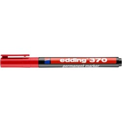 Marker permanentny EDDING 370 czerwony 1mm