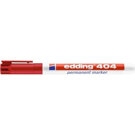 Marker permanentny EDDING 404 czerwony 0.75 mm