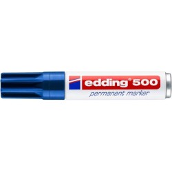 Marker permanentny EDDING 500 niebieski 2-7mm