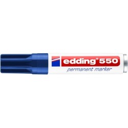 Marker permanentny EDDING 550 niebieski 3-4 mm