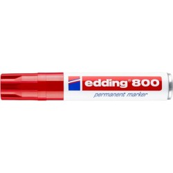 Marker permanentny EDDING 800 czerwony 4-12 mm