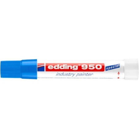 Marker przemysłowy w paście EDDING 950 niebieski 10mm