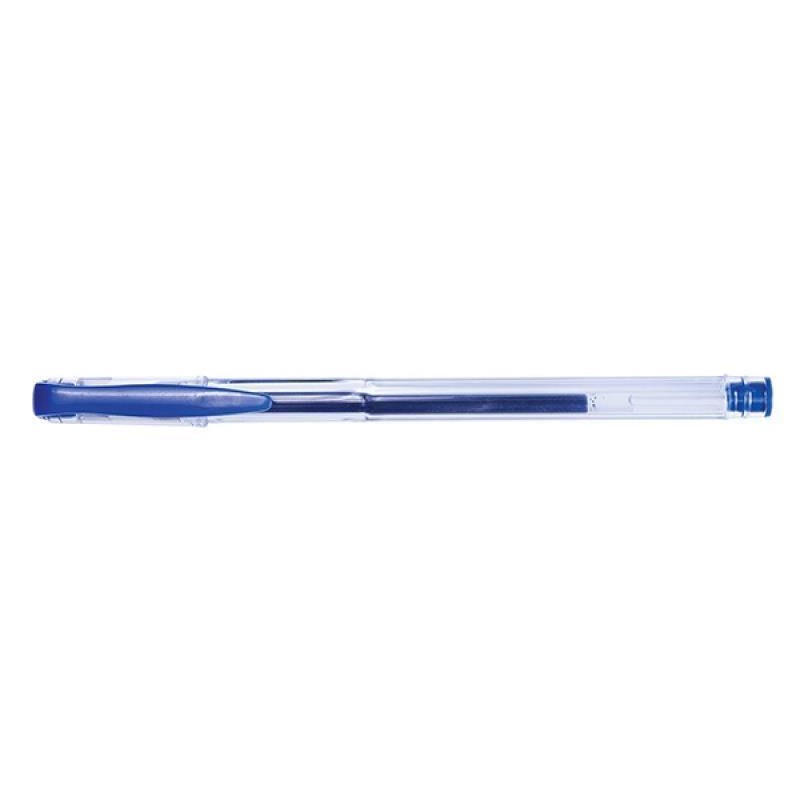 Długopis żelowy OFFICE PRODUCTS Classic niebieski 0.5mm przezroczysta