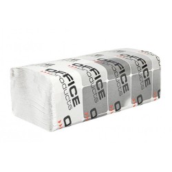 Ręcznik papierowy jednowarstwowy makulatura OFFICE PRODUCTS ZZ biały 200 listków 20szt.