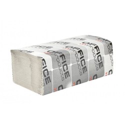 Ręcznik papierowy jednowarstwowy makulatura ekonomiczny OFFICE PRODUCTS ZZ szary 200 listków 20szt.