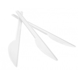Nóż jednorazowy 17cm OFFICE PRODUCTS biały plastik 100szt