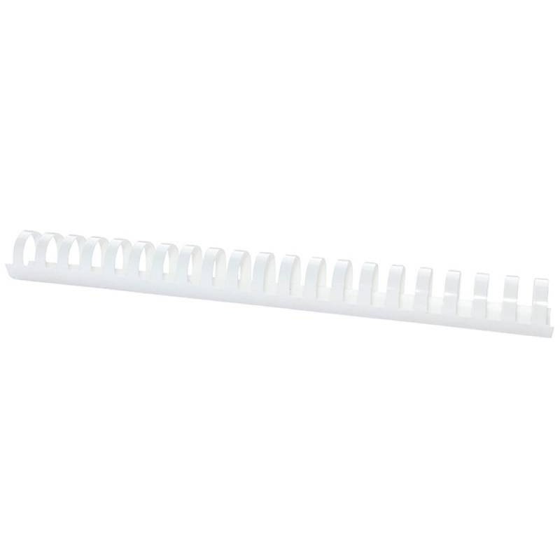 Grzbiet plastikowy 28,5mm (270 kartek) OFFICE PRODUCTS biały 50 szt.