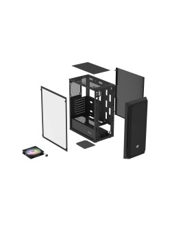 FURY OBUDOWA KOMPUTEROWA FURY SHOBO RGB MIDI TOWER Z OKNEM CZARNA