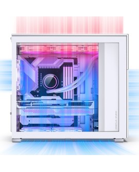 Jonsbo D41 MESH Screen ATX Tempered Glass - white