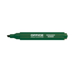 Marker permanentny OFFICE PRODUCTS zielony ścięta 1-5mm
