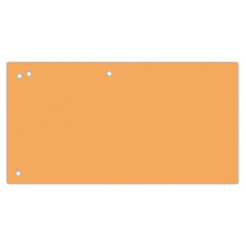 Przekładki 1/3 A4 OFFICE PRODUCTS pomarańczowe karton 190g/m² 100szt