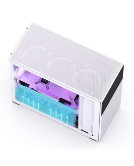 Jonsbo D41 MESH Screen ATX Tempered Glass - white