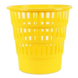 Kosz na śmieci 16l OFFICE PRODUCTS żółty plastik ażurowy
