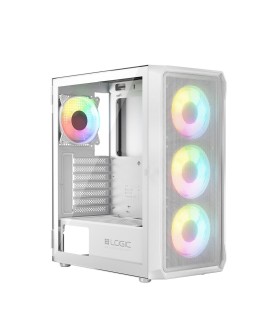 LOGIC OBUDOWA PORTOS ARGB MIDI USB 3.0 WHITE