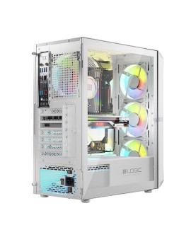 LOGIC OBUDOWA PORTOS ARGB MIDI USB 3.0 WHITE