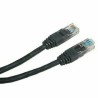 Przewód LAN UTP patchcord, Cat.5e, RJ45 M - RJ45 M, 3 m, nieekranowany, czarny, economy, EOL
