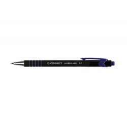 Długopis  automatyczny Q-CONNECT LAMBDA niebieski 0.7mm