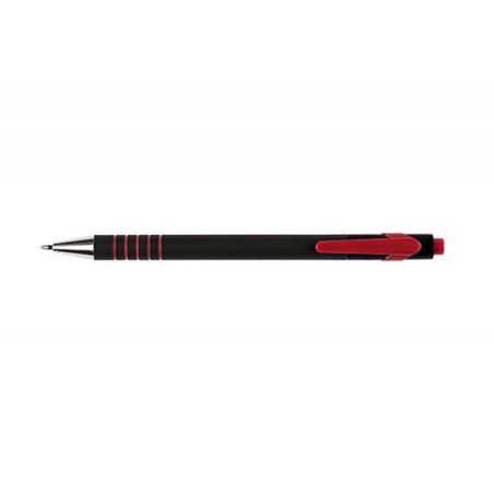 Długopis  automatyczny Q-CONNECT LAMBDA czerwony 0.7mm