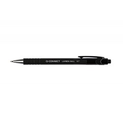 Długopis  automatyczny Q-CONNECT LAMBDA czarny 0.7mm