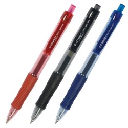 Długopis  żelowy automatyczny Q-CONNECT czerwony 0.5mm
