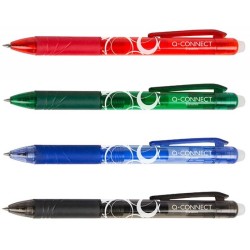 Długopis wymazywalny automatyczny Q-CONNECT niebieski 1.0mm