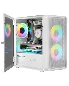 LOGIC OBUDOWA PORTOS ARGB MINI USB 3.0 WHITE