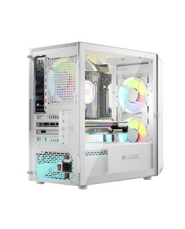 LOGIC OBUDOWA PORTOS ARGB MINI USB 3.0 WHITE
