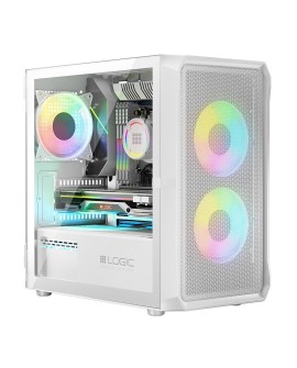 LOGIC OBUDOWA PORTOS ARGB MINI USB 3.0 WHITE