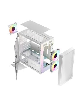 LOGIC OBUDOWA PORTOS ARGB MINI USB 3.0 WHITE