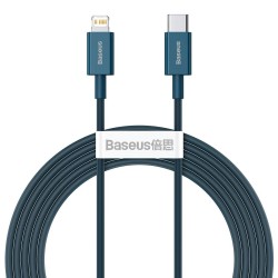 Kabel USB-C do Lightning Baseus Superior Series, 20W, PD, 2m (niebieski)