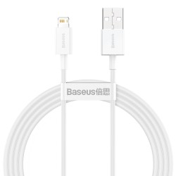 Kabel USB do Lightning Baseus Superior Series, 2.4A, 1.5m (biały)