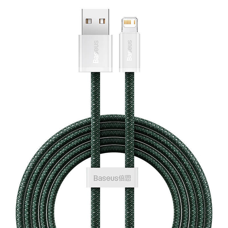 Kabel USB do Lightning Baseus Dynamic 2, 2.4A, 2m (zielony)