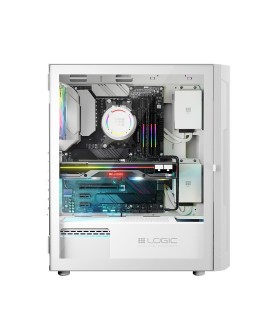 LOGIC OBUDOWA ARAMIS ARGB MIDI USB 3.0 WHITE