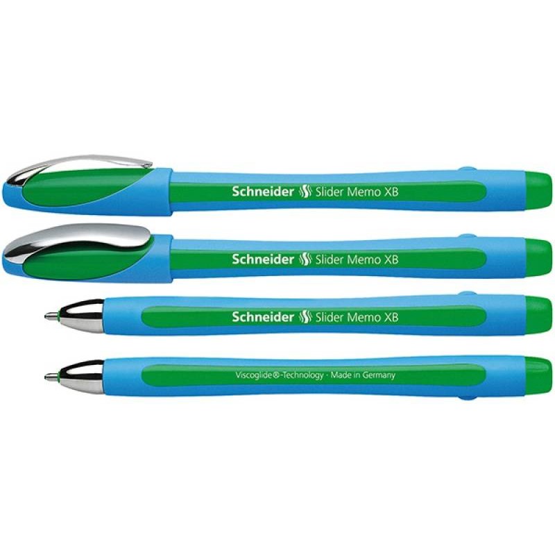 Długopis SCHNEIDER Slider Memo zielony XB