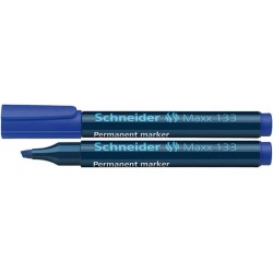Marker permanentny  SCHNEIDER Maxx 133 niebieski ścięta 1-4mm