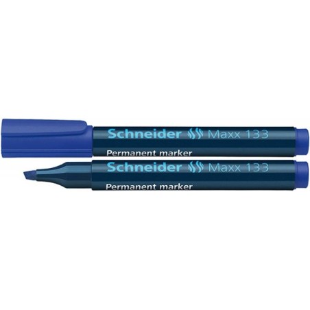 Marker permanentny  SCHNEIDER Maxx 133 niebieski ścięta 1-4mm