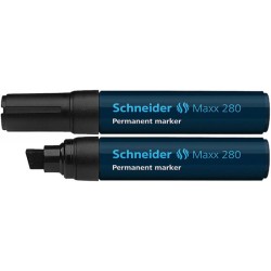 Marker permanentny  SCHNEIDER Maxx 280 czarny ścięta 4-12mm