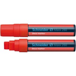 Marker kredowy  SCHNEIDER Maxx 260 Deco czerwony 5-15mm
