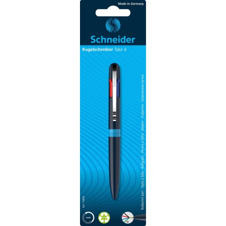 Długopis automatyczny SCHNEIDER TAKE 4 czterokolorowy M