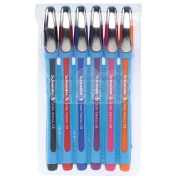 Długopisy SCHNEIDER Slider Memo mix kolorów XB 6szt